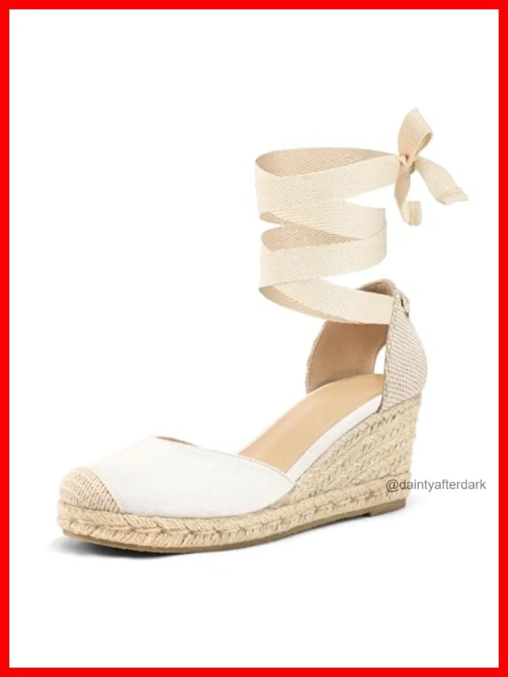 Women's Espadrille Platform Wedge Sandals Closed Toe Ankle Strap Lace Up Summer